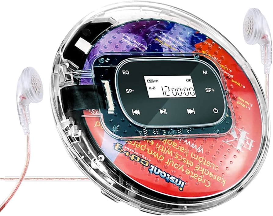 音楽CDプレイヤー Amazon.co.jp: ポータブルCDプレーヤー、LEDスクリーン表示機能を備え